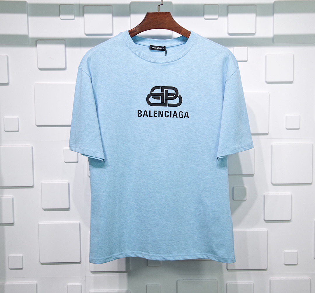 Balenciaga BB Logo-Print Cotton T-Shirt Replica - FakeBalenciaga.net