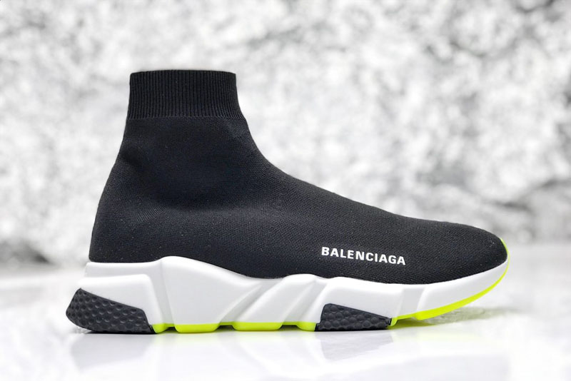 BALENCIAGA SPEED TRAINER MID 'BLACK GREEN' REPLICA