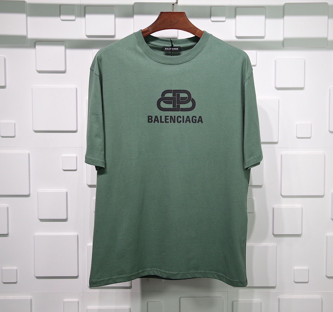 Balenciaga BB Logo-Print Cotton T-Shirt Replica - FakeBalenciaga.net